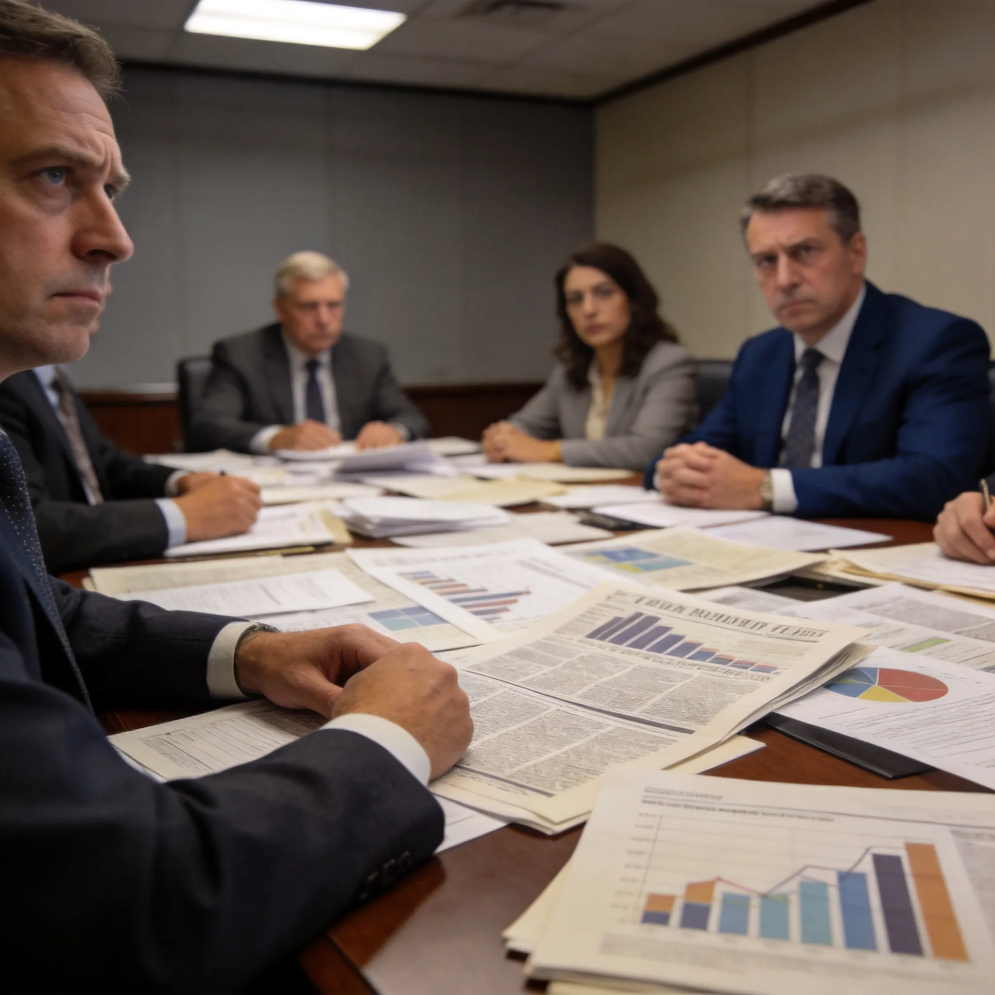 An institutional investment committee in session